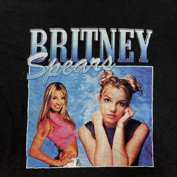 Britney Spears Graphic Black Tee Size 2XL - Picture 2 of 6